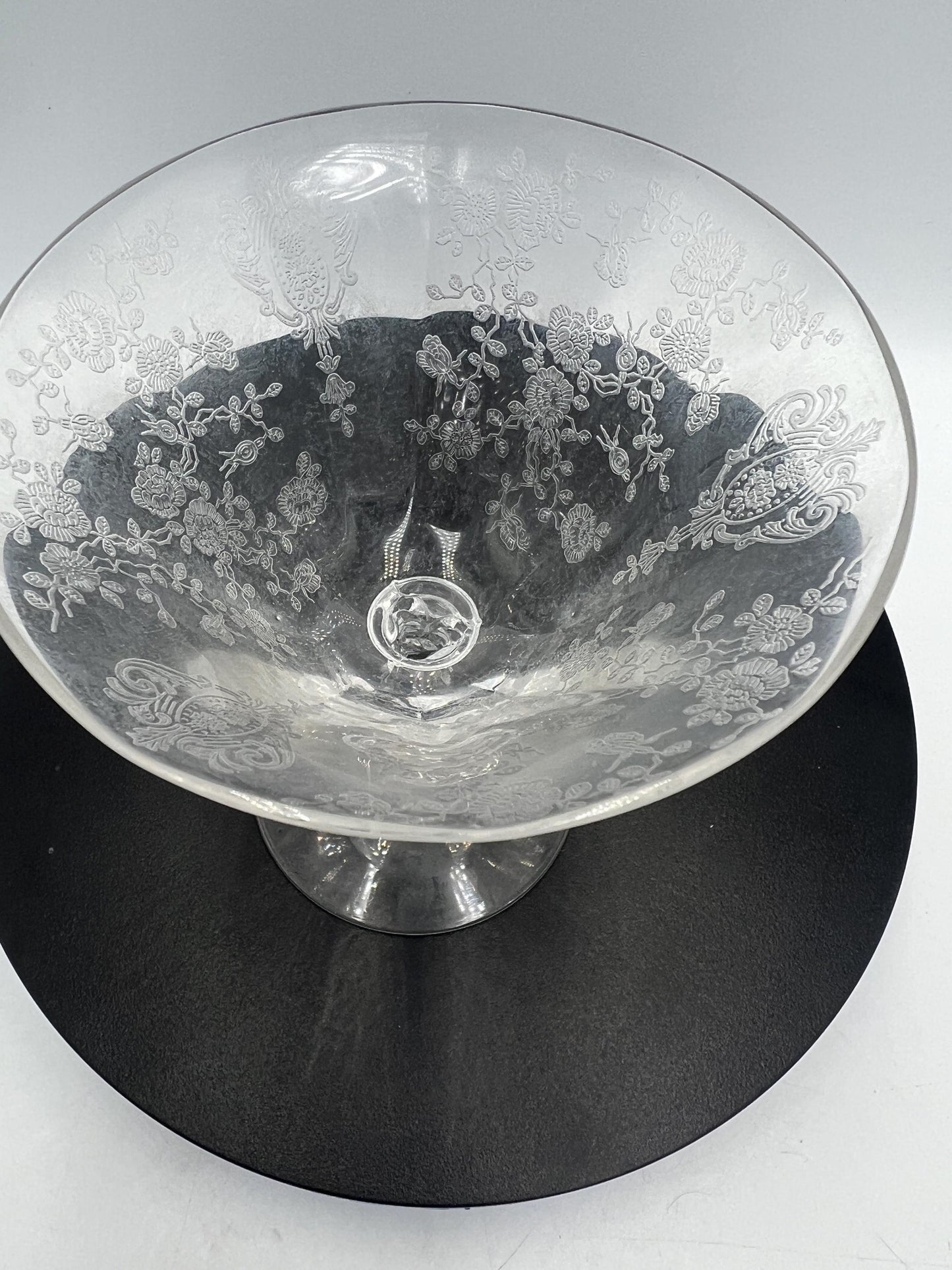 Cambridge Rose Point Glasses and Plate Set Serving Set, 20 pcs