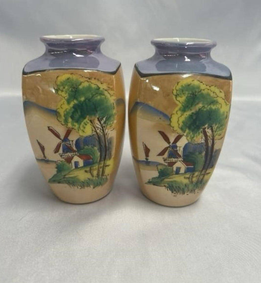 Vintage Japanese Vase: 1920s Lusterware - Small Ceramic Decor