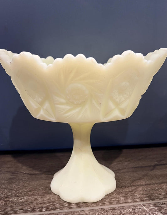 Fenton Custard Glass Bowls and Compotes