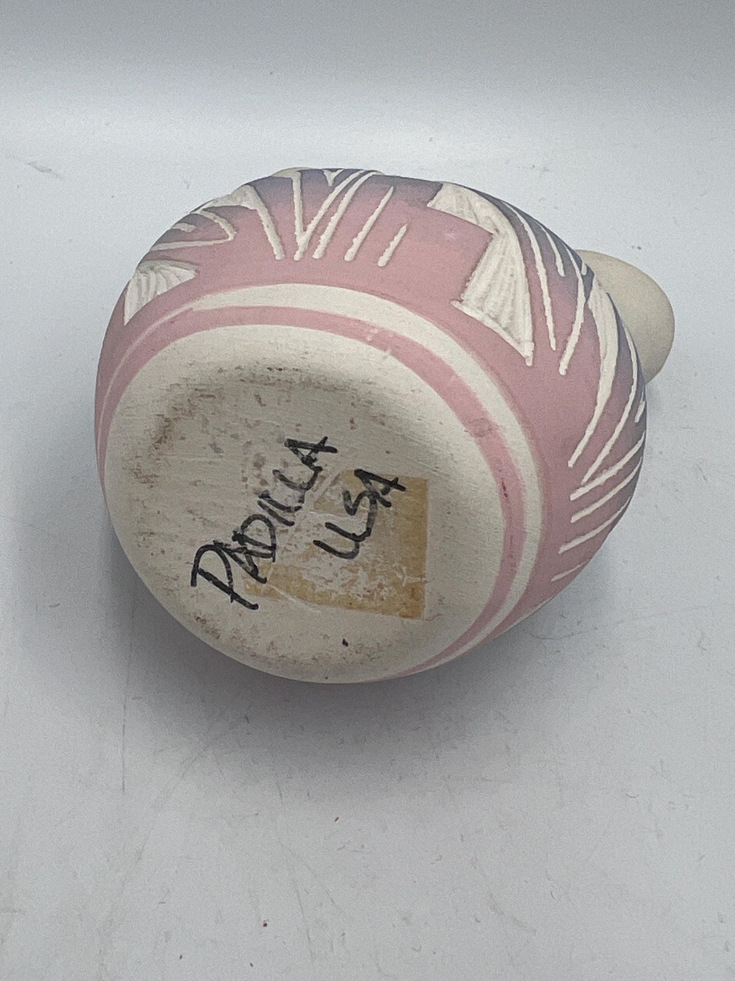 Ute Mountain Wedding Vase: Signed Padilla Pottery, Pastel Colors