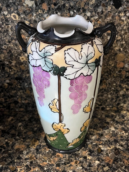 Vintage Nippon Hand Painted Vase