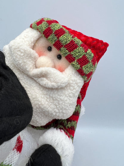 Santa, Reindeer, and Snowman Trio