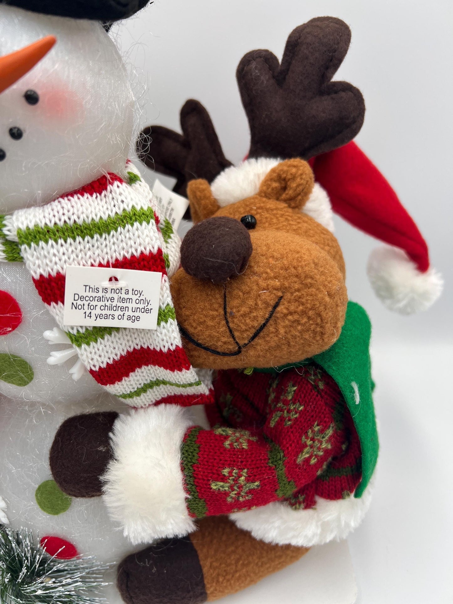 Santa, Reindeer, and Snowman Trio