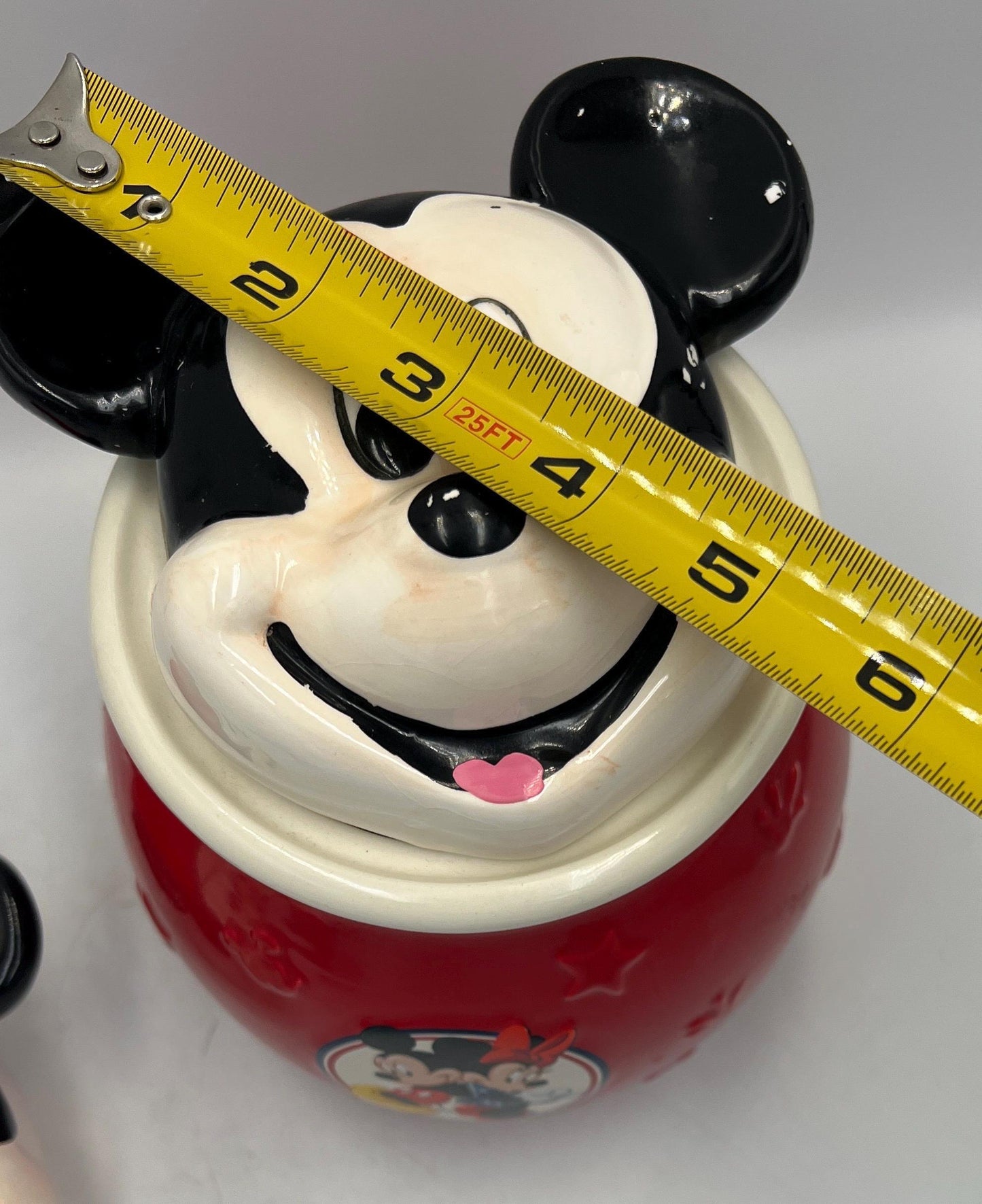 Mickey Mouse Cookie Jar Without Original Lid