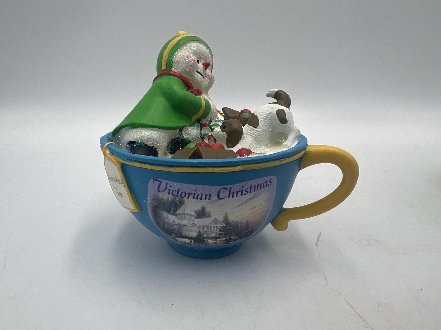 Thomas Kinkade Ornaments "Sweet Teas" Sets Snowmen in Teacups