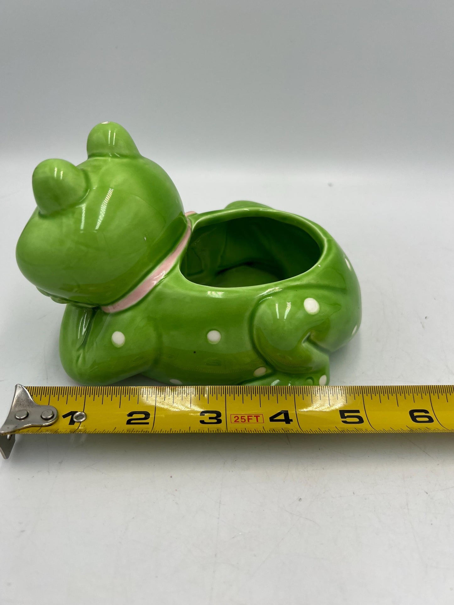 Ceramic Frog Signed Geo Z Lefton 1985