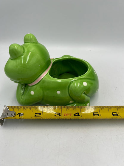 Ceramic Frog Signed Geo Z Lefton 1985