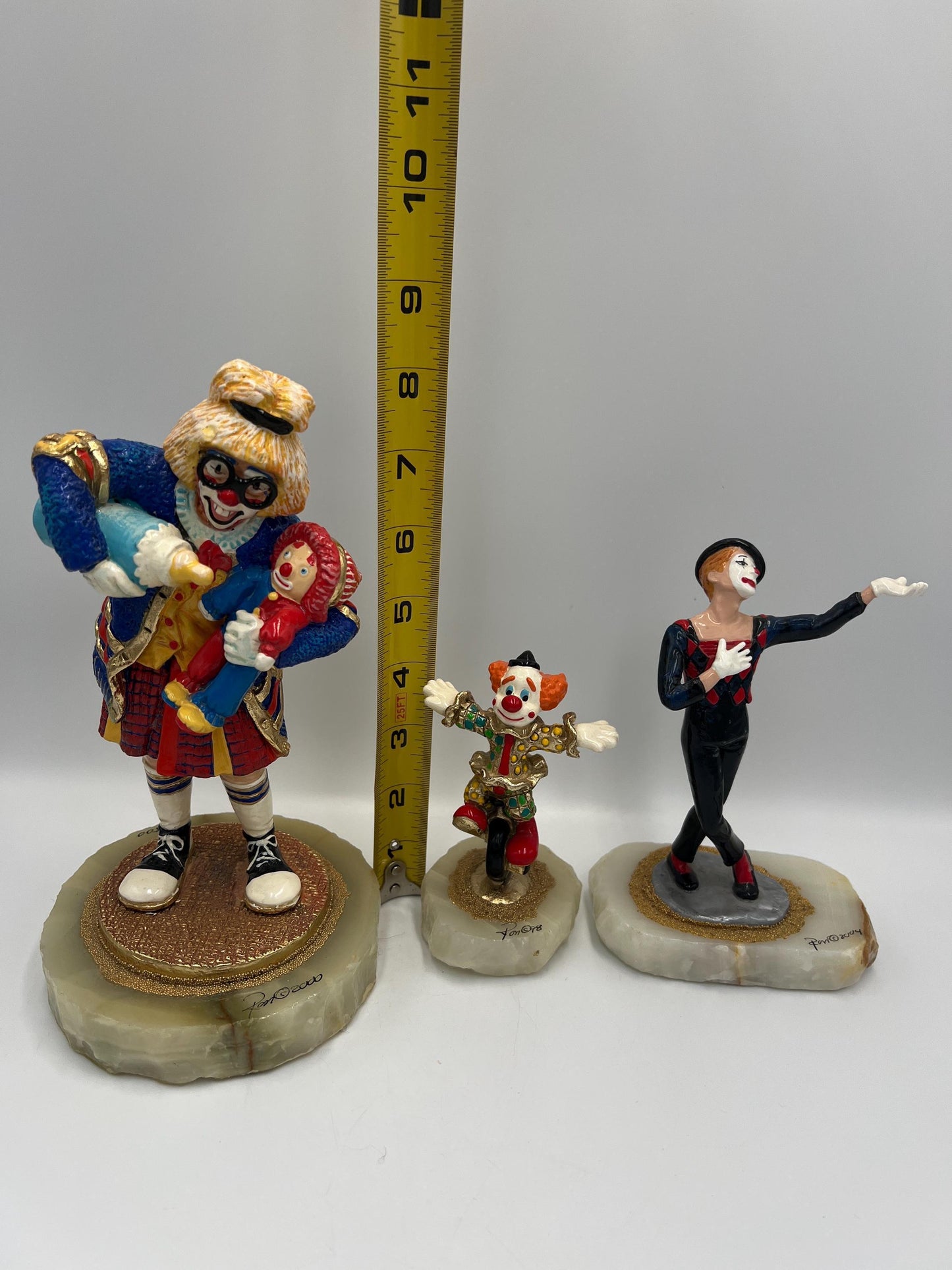 Ron Lee Clown Statue - Signed, Numbered, Onyx Base