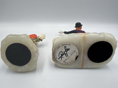 Ron Lee Clown Statue - Signed, Numbered, Onyx Base