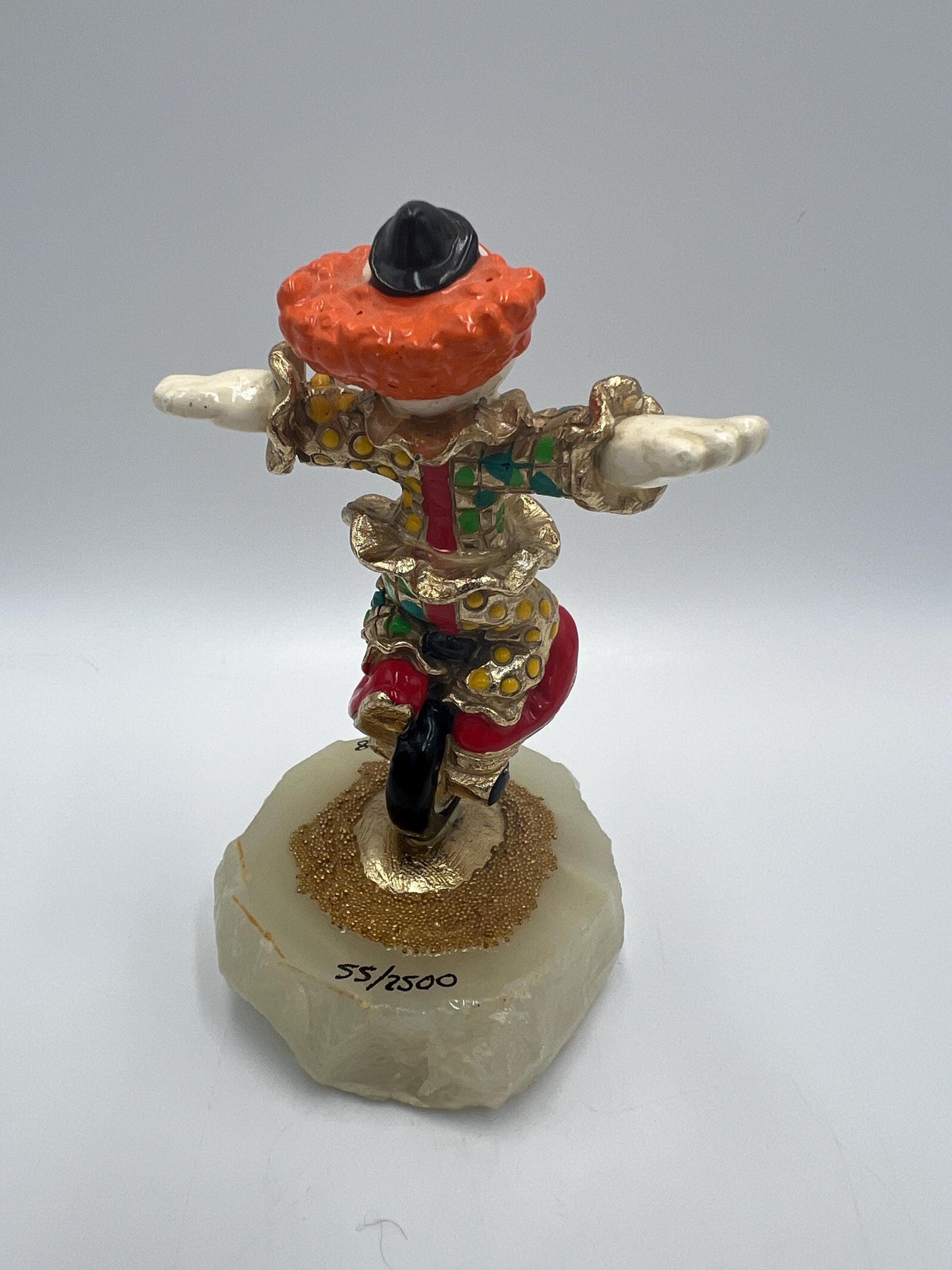 Ron Lee Clown Statue - Signed, Numbered, Onyx Base