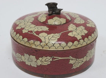 Foo Dog Jewelry Box - Small Ceramic Trinket Holder