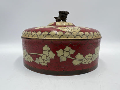Foo Dog Jewelry Box - Small Ceramic Trinket Holder