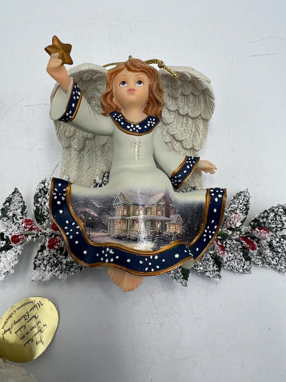 Winter Bleasing Angels Thomas Kinkade Set of 3