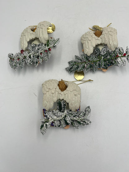 Winter Bleasing Angels Thomas Kinkade Set of 3