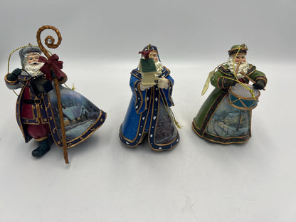 Thomas Kinkade Santa Ornaments, Collections 11, 15, 35, 37