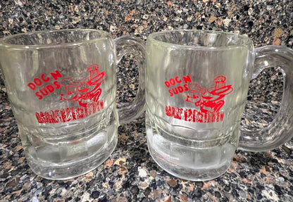 Vintage Dog N Suds Root Beer Mug with All Red Graphics - You Choose Size and Quantity!