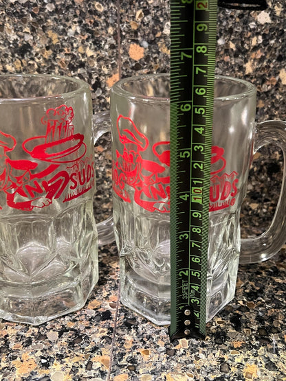 Vintage Dog N Suds Root Beer Mug with All Red Graphics - You Choose Size and Quantity!