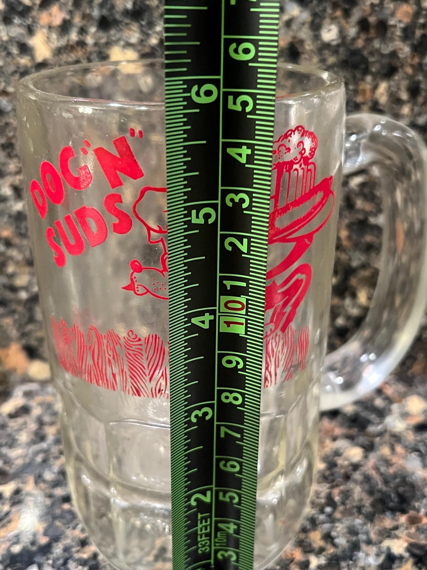Vintage Dog N Suds Root Beer Mug with All Red Graphics - You Choose Size and Quantity!