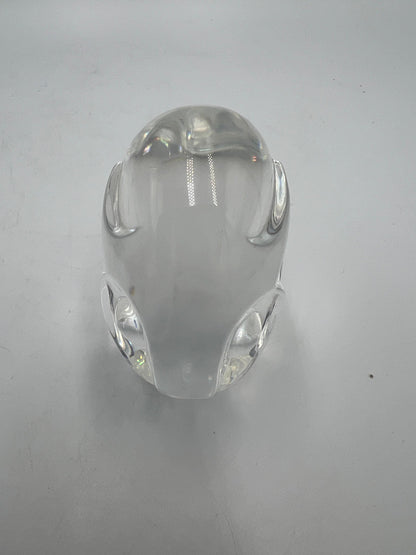 Rare Steuben Glass Elephant Hand Cooler - Signed Art Glass Paperweight