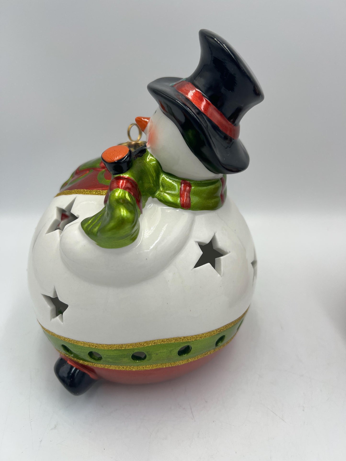 Frosty Snowman or Santa Luminary: Multicolor Flameless