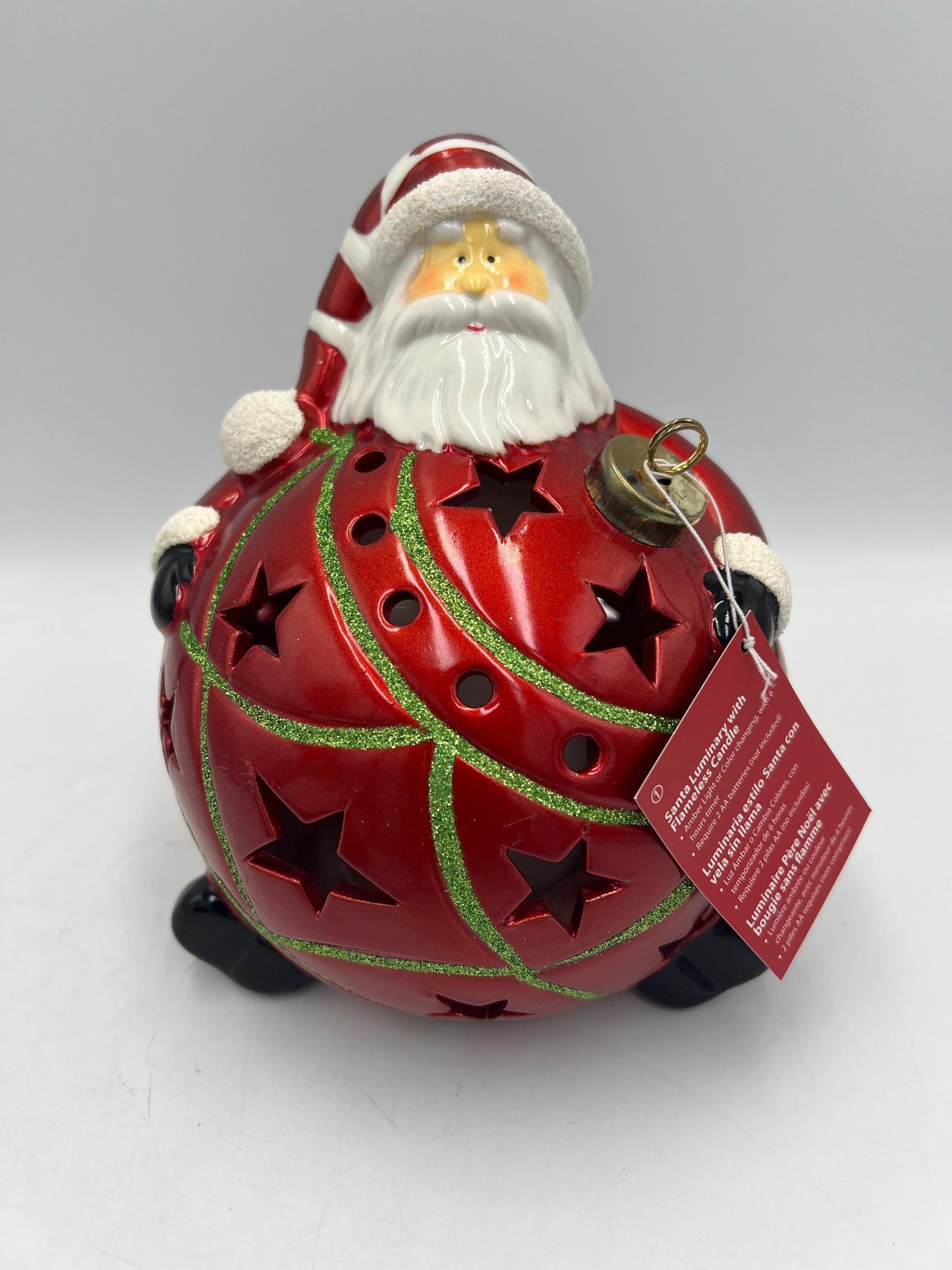 Frosty Snowman or Santa Luminary: Multicolor Flameless