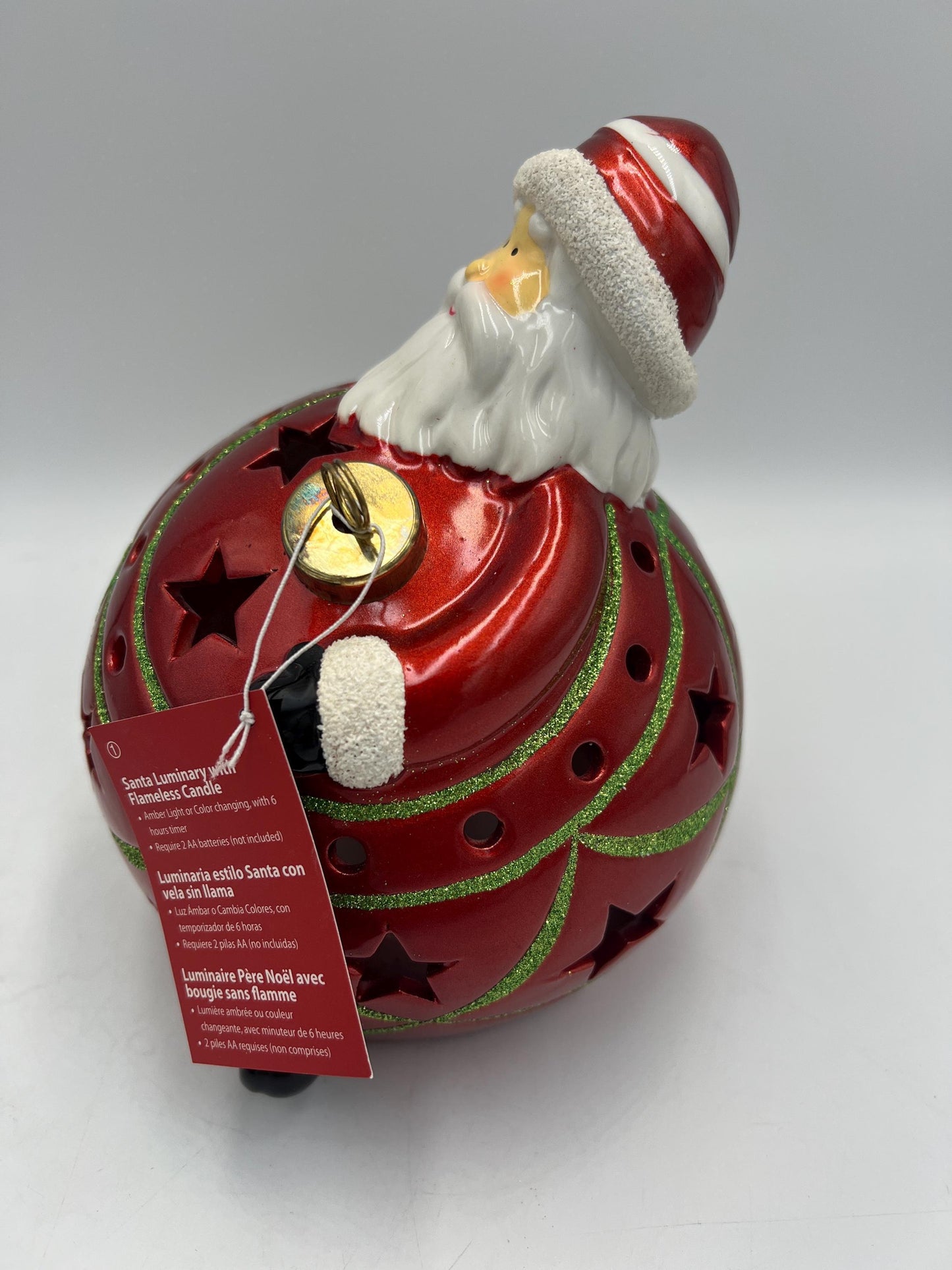 Frosty Snowman or Santa Luminary: Multicolor Flameless