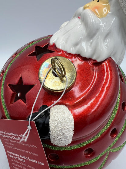 Frosty Snowman or Santa Luminary: Multicolor Flameless