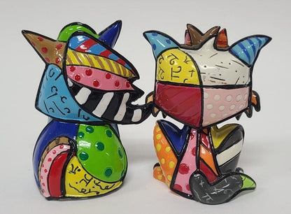 Romero Britto Small 2" Figurines Nacho, Cavendish, Cheeky, Precious