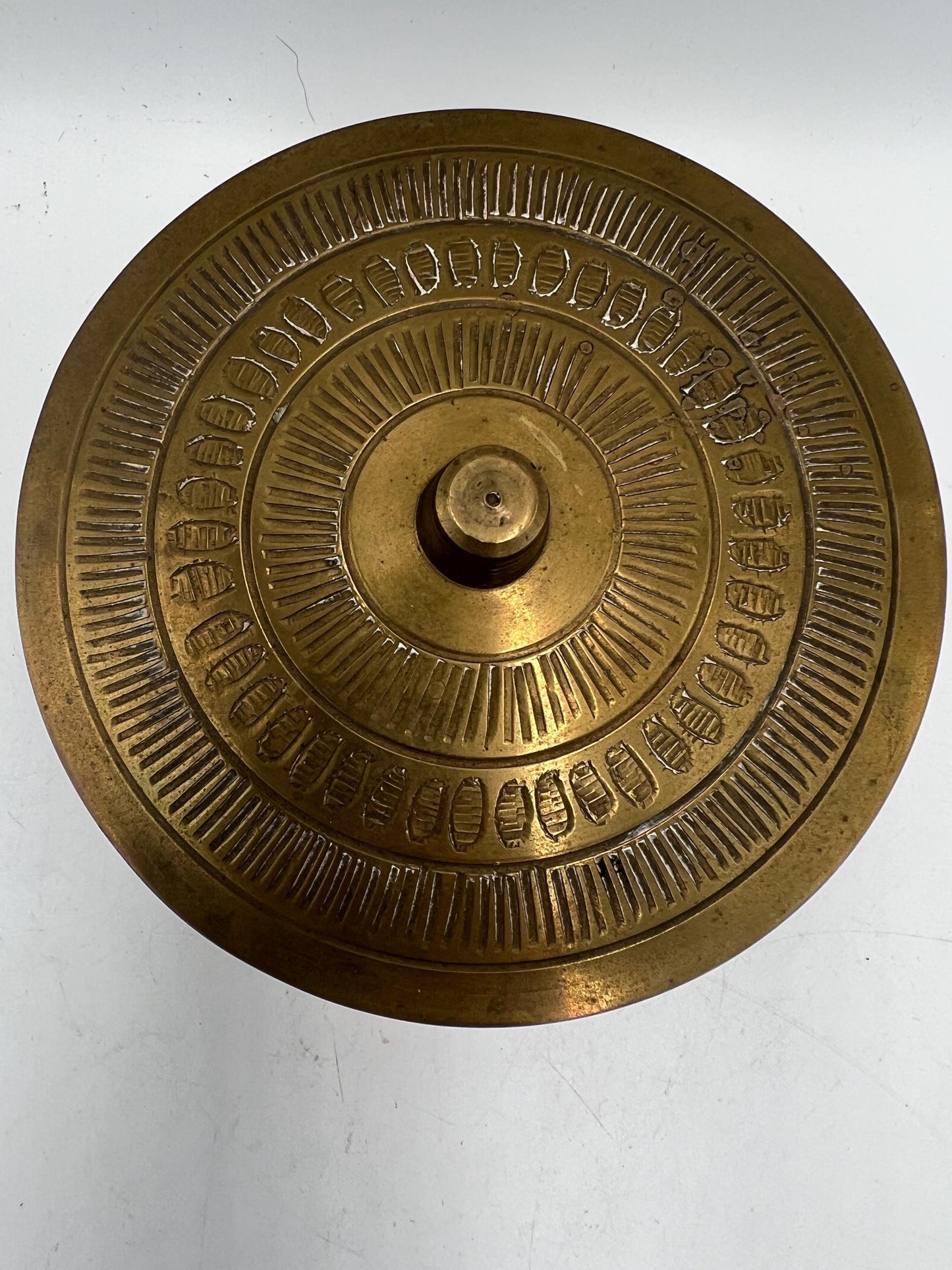 Covered Brass Bowl India Sarna Brass