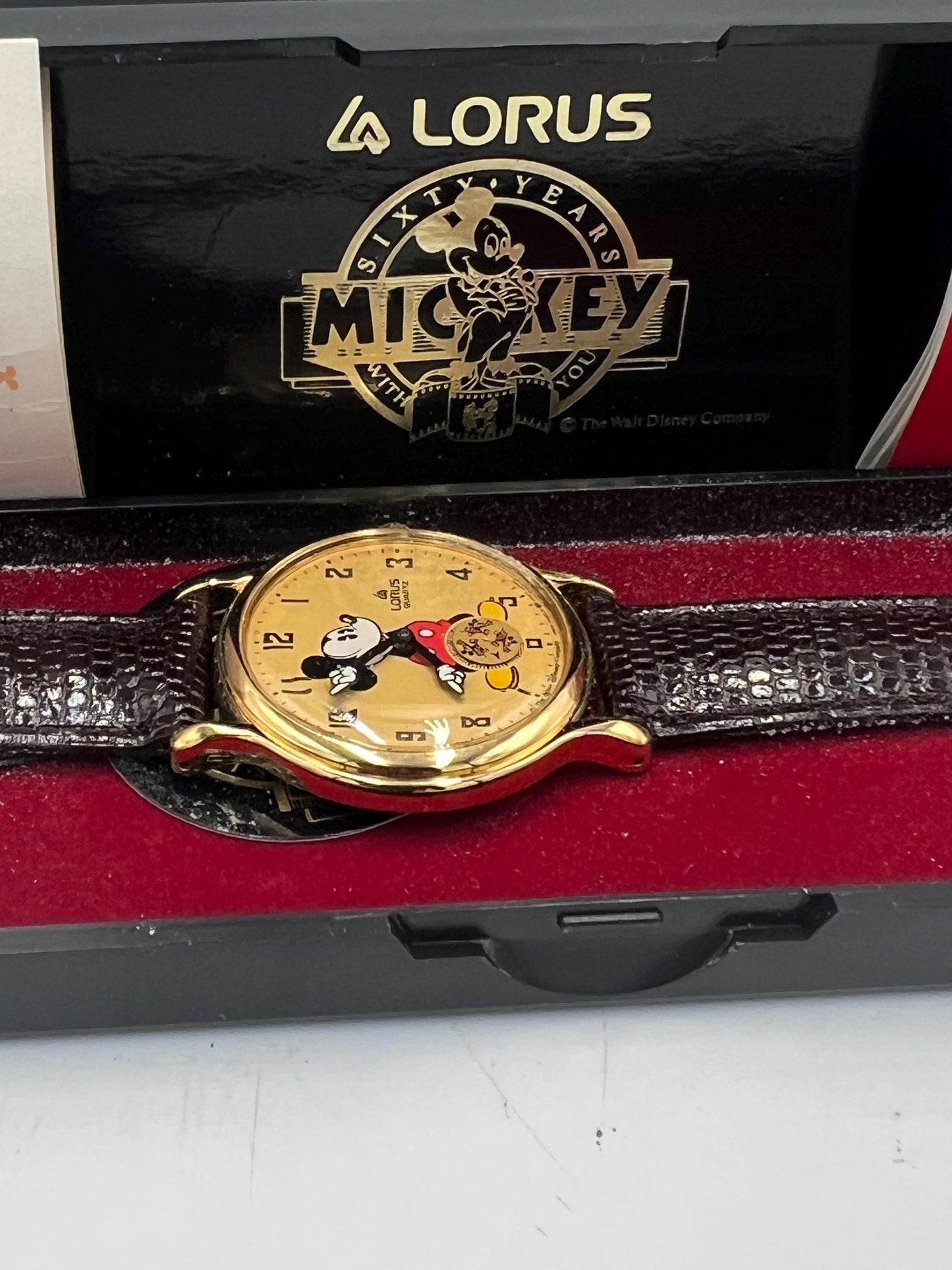 Disney Mickey Mouse Lorus Watches w/ Original Cases Your Choice