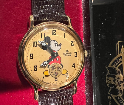 Disney Mickey Mouse Lorus Watches w/ Original Cases Your Choice