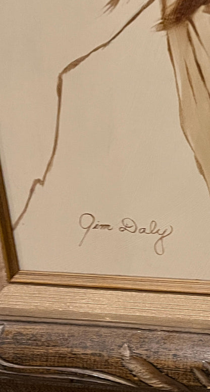 Framed Oil on Canvas, Original Painting by Jim Daly, "Portrait of
