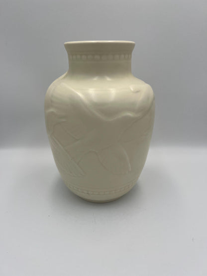 Vintage Rookwood Pottery 1939 6466 Bird Cameo Vase
