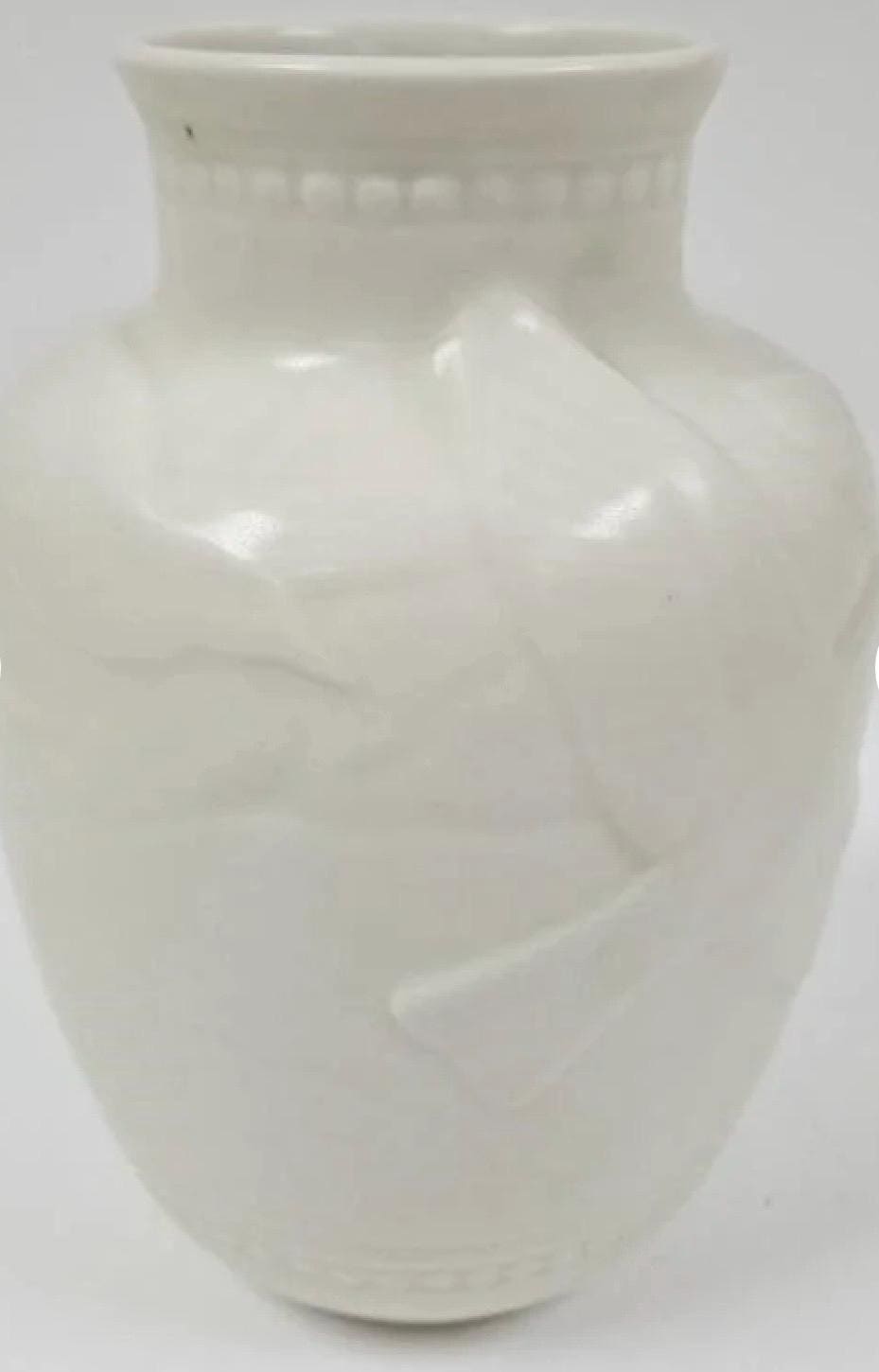 Vintage Rookwood Pottery 1939 6466 Bird Cameo Vase