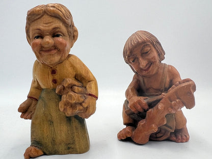 Italian Handcrafted Wooden Figures - Your Choice
