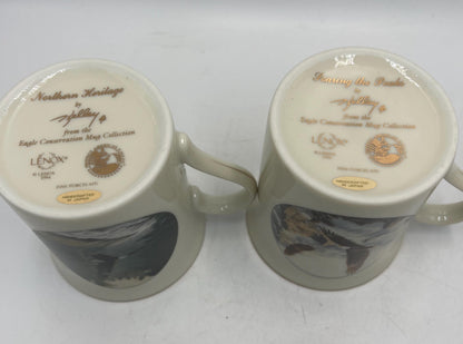 Lenox Eagle Conservation Collection 1994 Complete Mug Set of 4