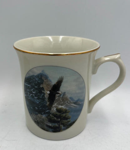 Lenox Eagle Conservation Collection 1994 Complete Mug Set of 4