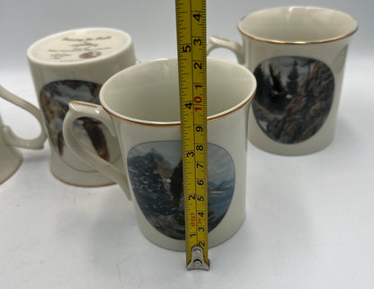 Lenox Eagle Conservation Collection 1994 Complete Mug Set of 4