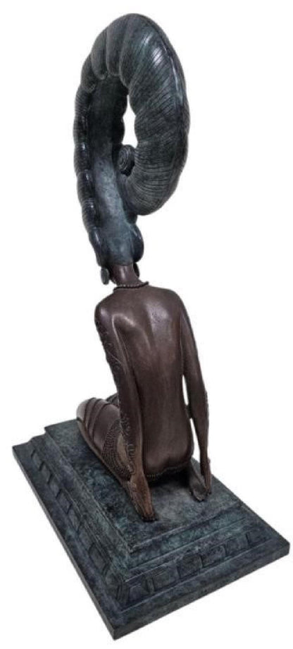 Vintage Erte La Plume Bronze Sculpture 1980