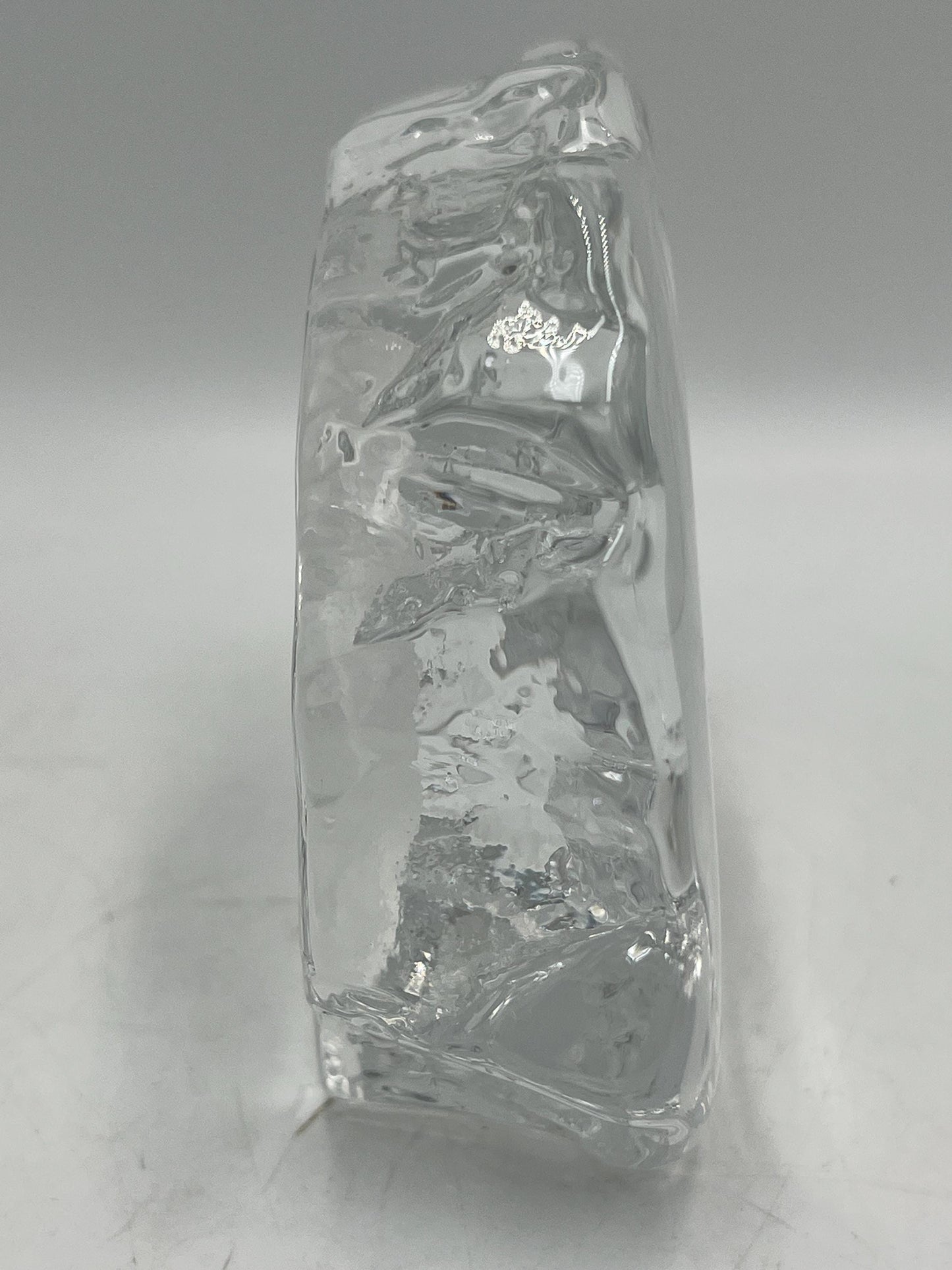 Cristal d'Arques Eagle Head Intaglio 24% Lead Crystal Clear Glass Figurine Made in France