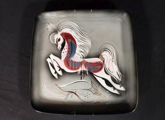 Vintage Sascha Brastoff Star Steed Horse Plate