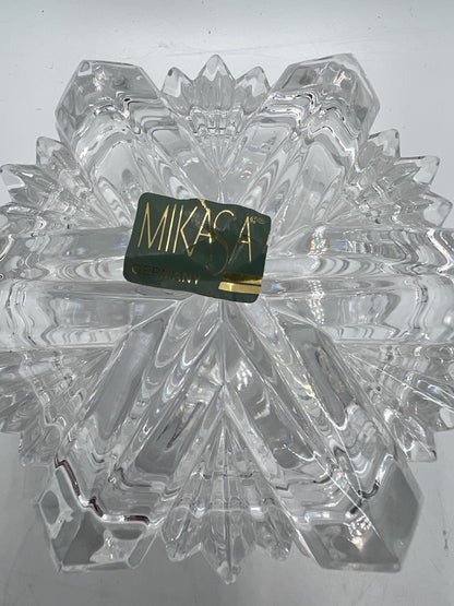 Art Glass - Mikasa Dish - Jonal Hershey Kiss - Holiday Teleflora Dish - Snowflake - Zinnia Petal - Cube