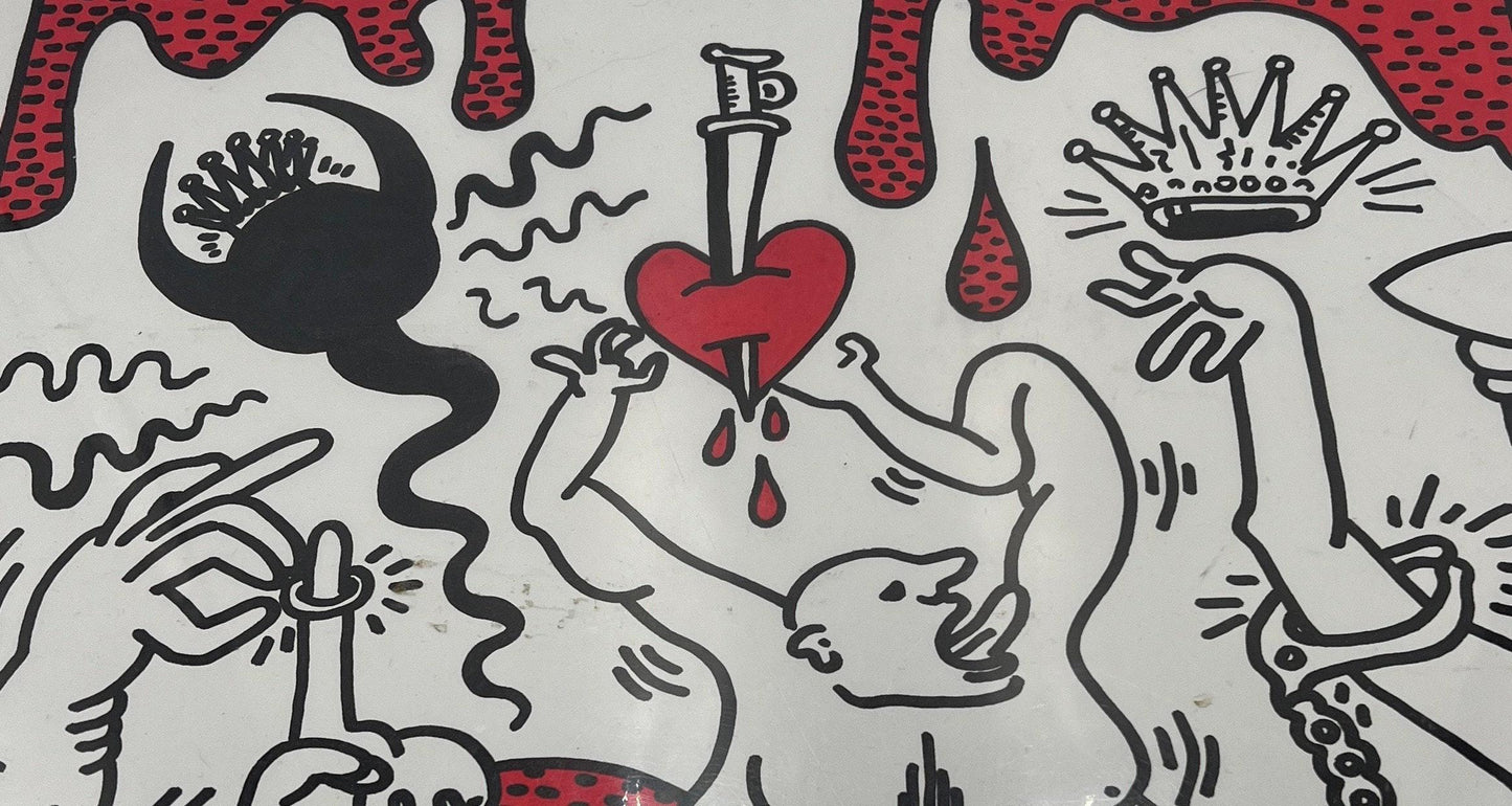 Untitled 1988 Ink Marker on Paper Keith Haring - Not authenticated (Read description)