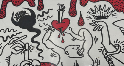 Untitled 1988 Ink Marker on Paper Keith Haring - Not authenticated (Read description)