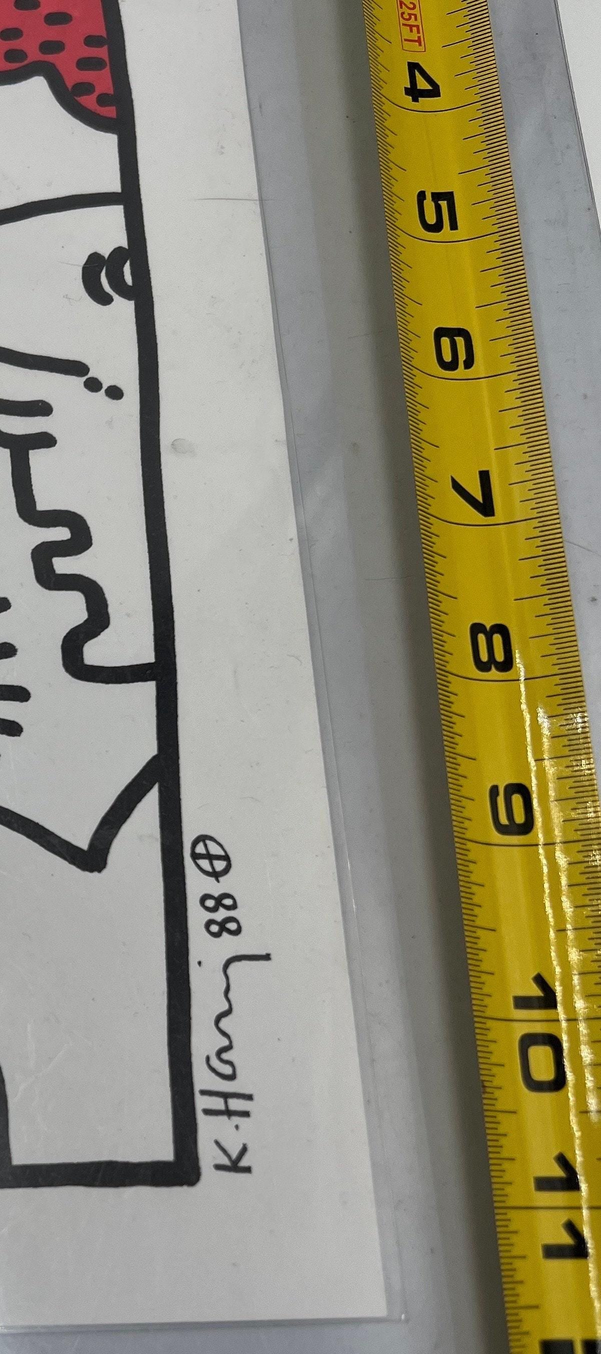 Untitled 1988 Ink Marker on Paper Keith Haring - Not authenticated (Read description)