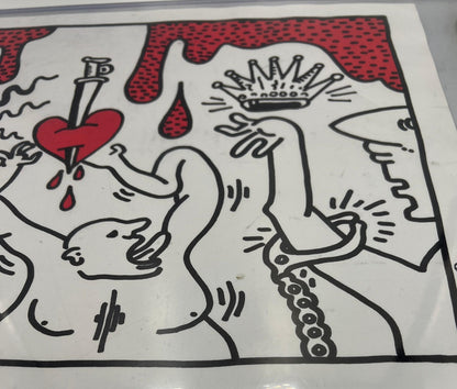 Untitled 1988 Ink Marker on Paper Keith Haring - Not authenticated (Read description)