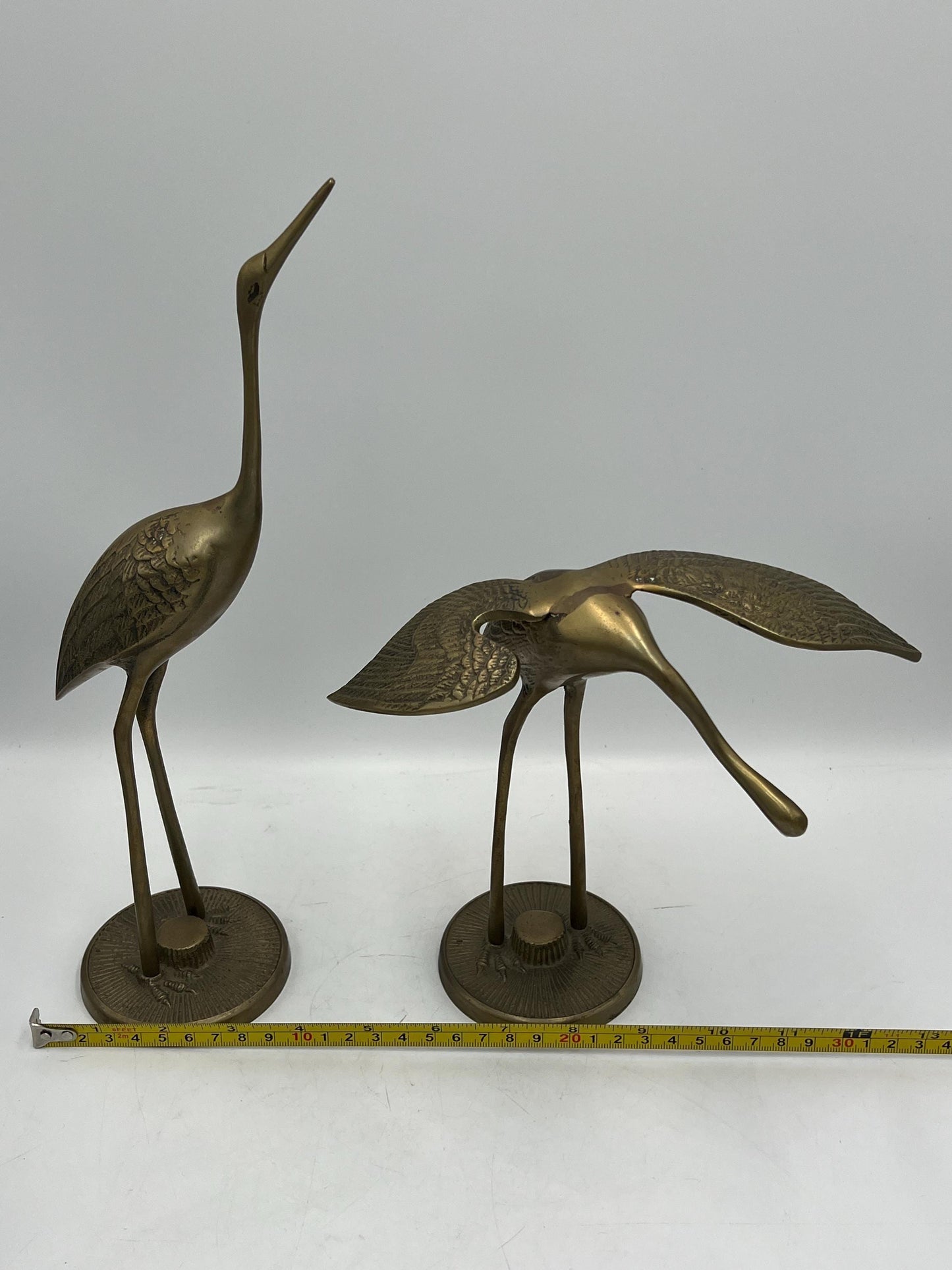 Vintage Brass Cranes