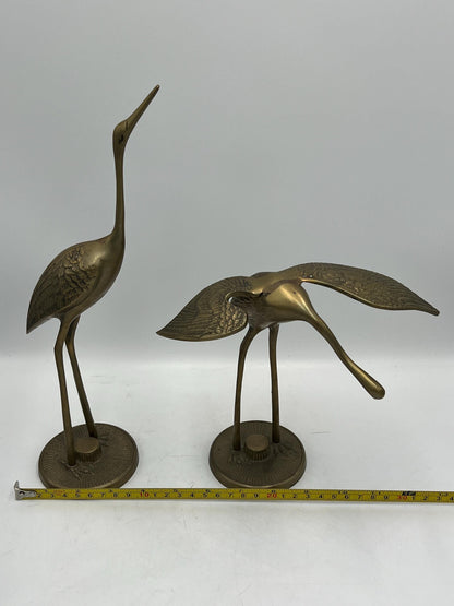 Vintage Brass Cranes