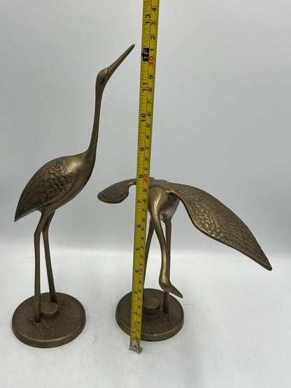 Vintage Brass Cranes