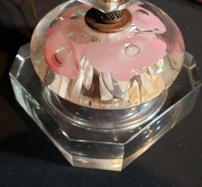 American St. Clair Paperweight Glass Mid Century Modern Lamp 26" H